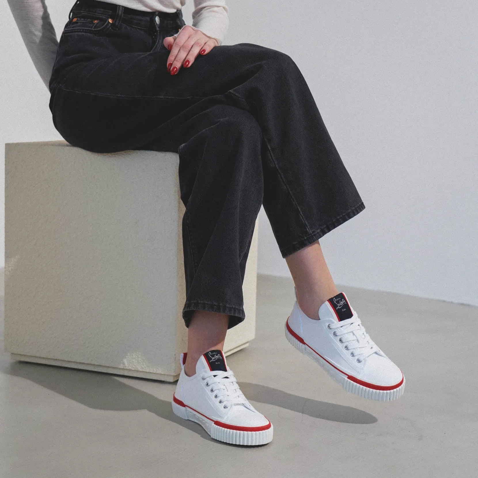 Pedro Donna Junior white canvas sneakers