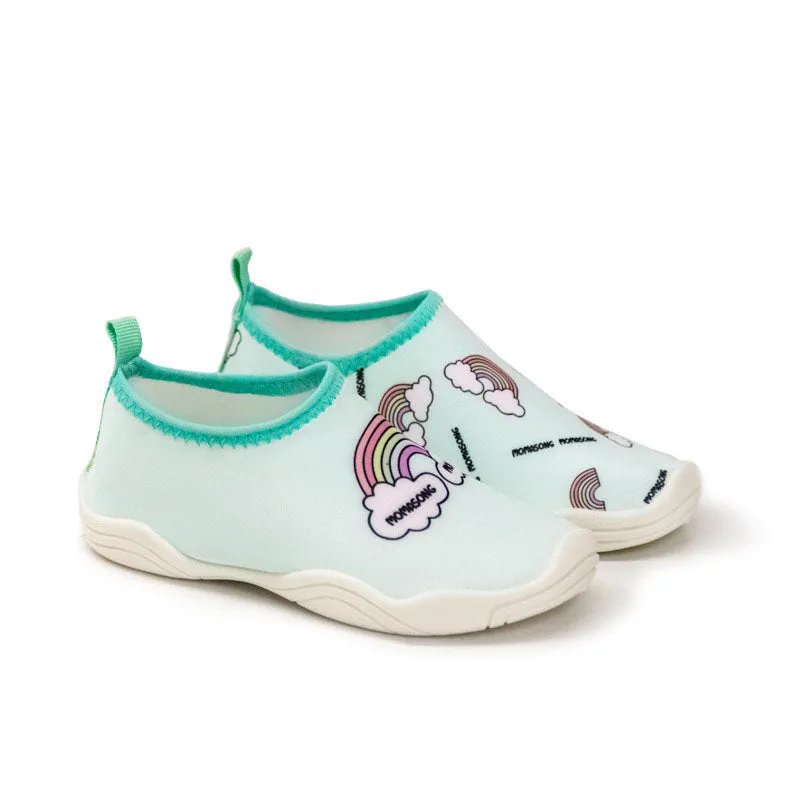 Pibi Swim Shoes Light Green Rainbow Age- 12 Months to 5 years