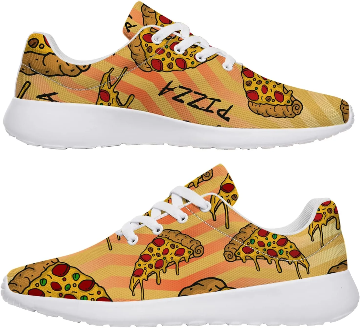 Pizza Shoes for Women Men Sneakers Sport Tennis Running Shoes Gifts for Friends
