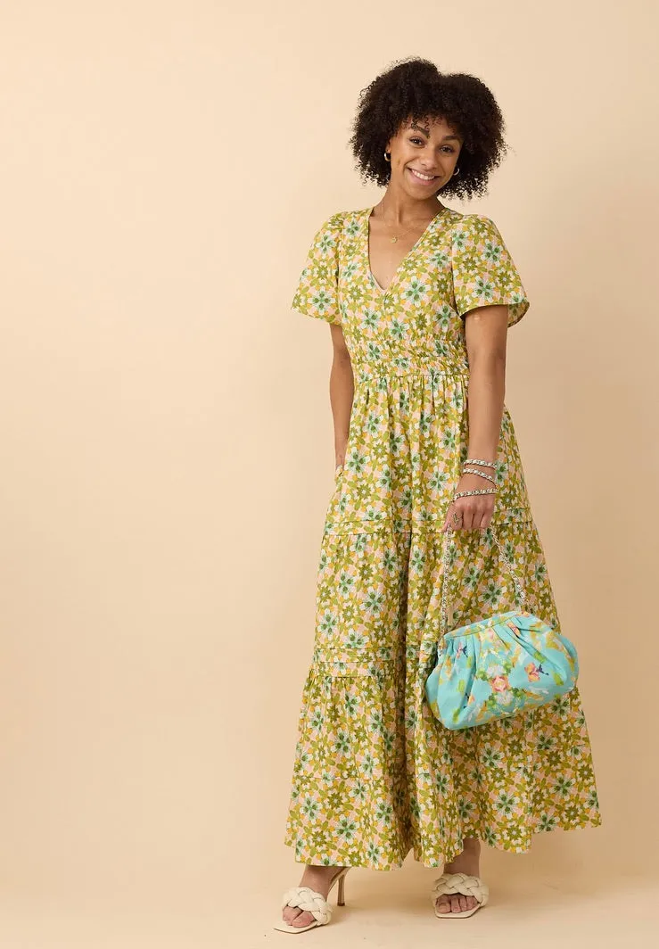 Poppy Deep V Dress - Lady Di