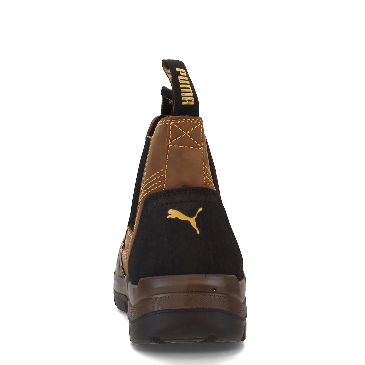 PUMA Men's Tanami Double Gore Brown Soft Toe Mid Industrial Shoe, 9.5