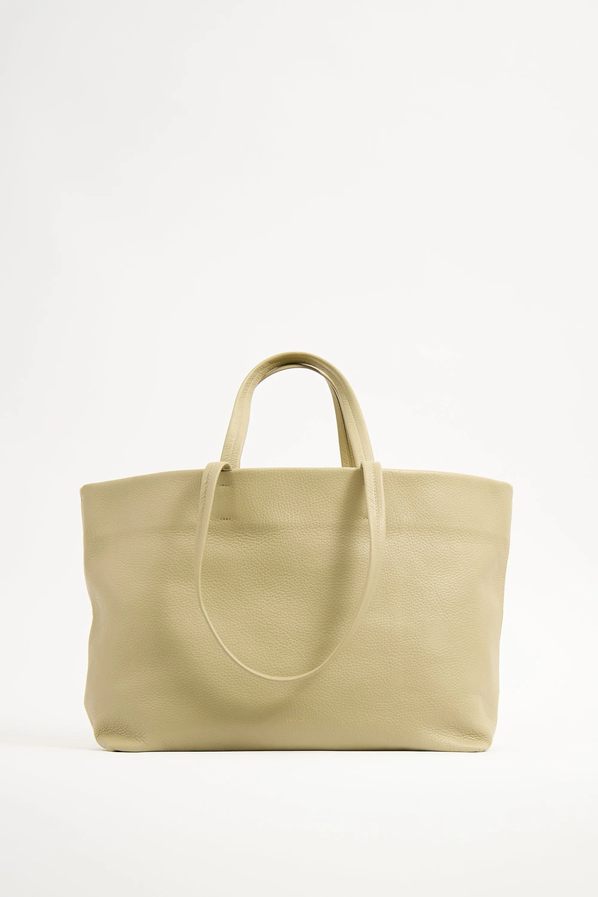 Sage Green Leather Classic Easy Tote