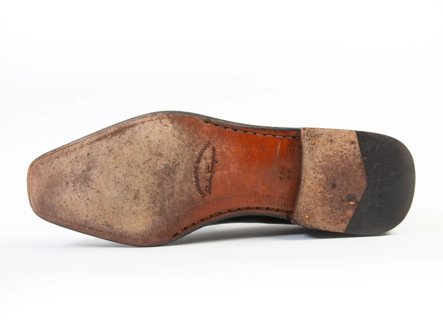 Salvatore Ferragamo Black Leather Loafers