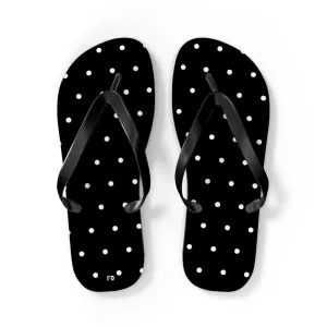 Sandals - Fashion Comfortable T- Strap Thong Flip Flops Black And White -- FORHERA Design