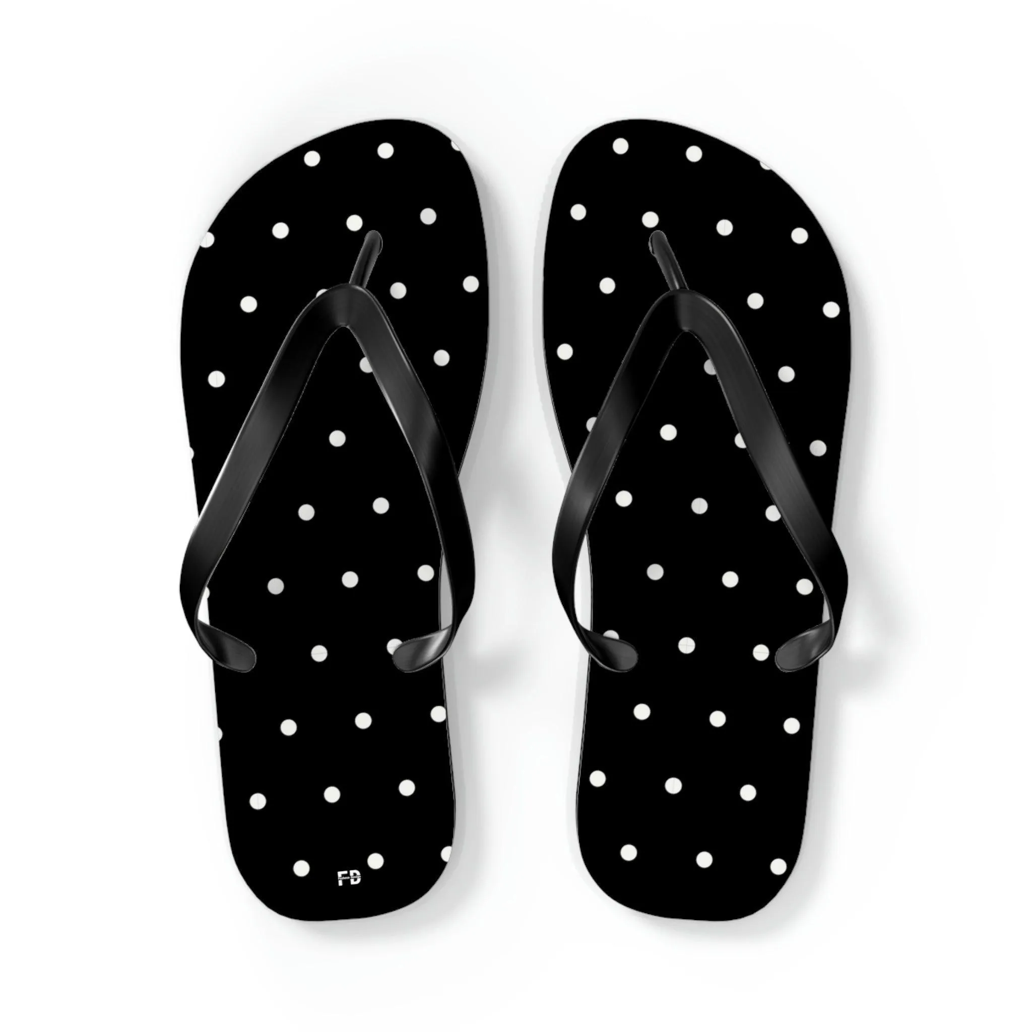 Sandals - Fashion Comfortable T- Strap Thong Flip Flops Black And White -- FORHERA Design