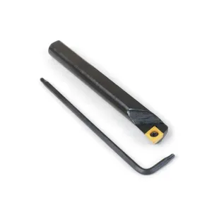 Sherline Carbide Insert LH 80° 3/8″ Boring Bar w/ 2 Flats