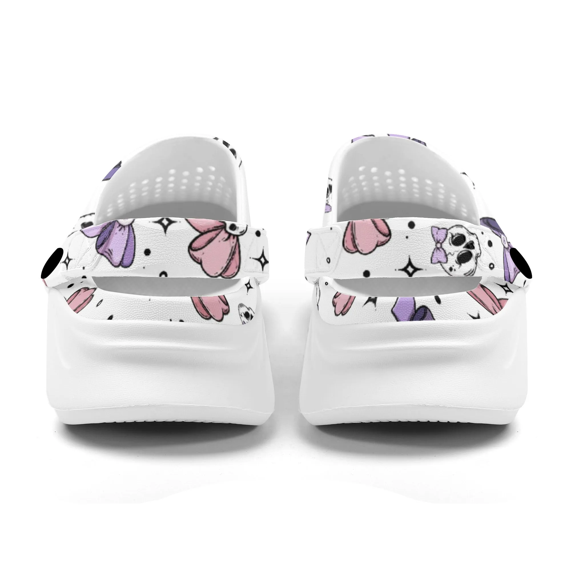 Skulls And Bows Hollow Out Clogs
