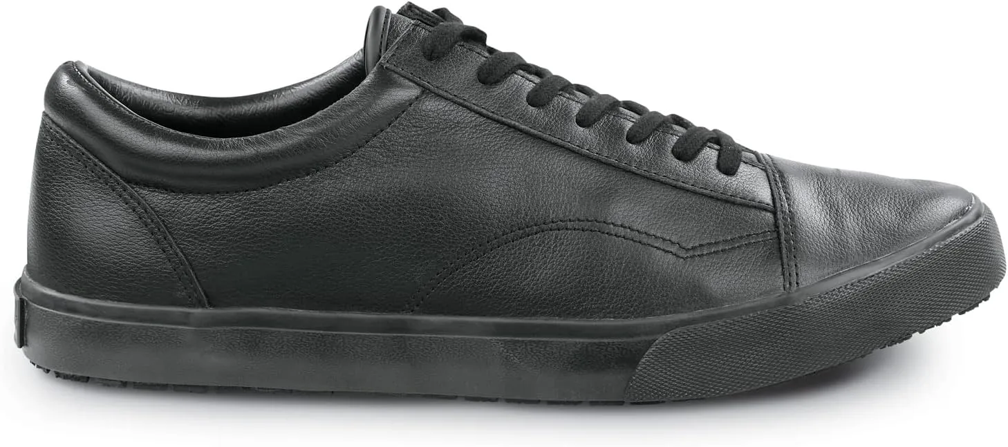 SR Max York, Men's, Black, Skate Style, MaxTrax Slip Resistant, Soft Toe Work Shoe