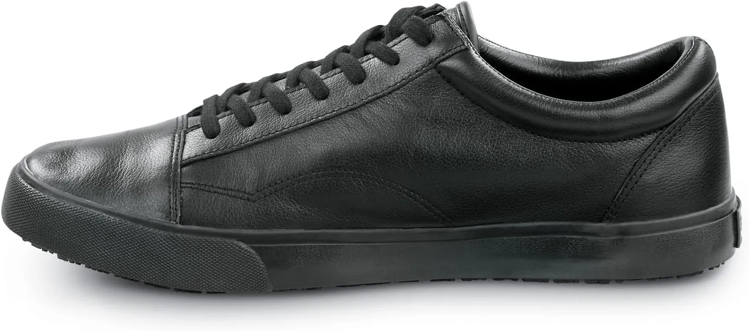 SR Max York, Men's, Black, Skate Style, MaxTrax Slip Resistant, Soft Toe Work Shoe