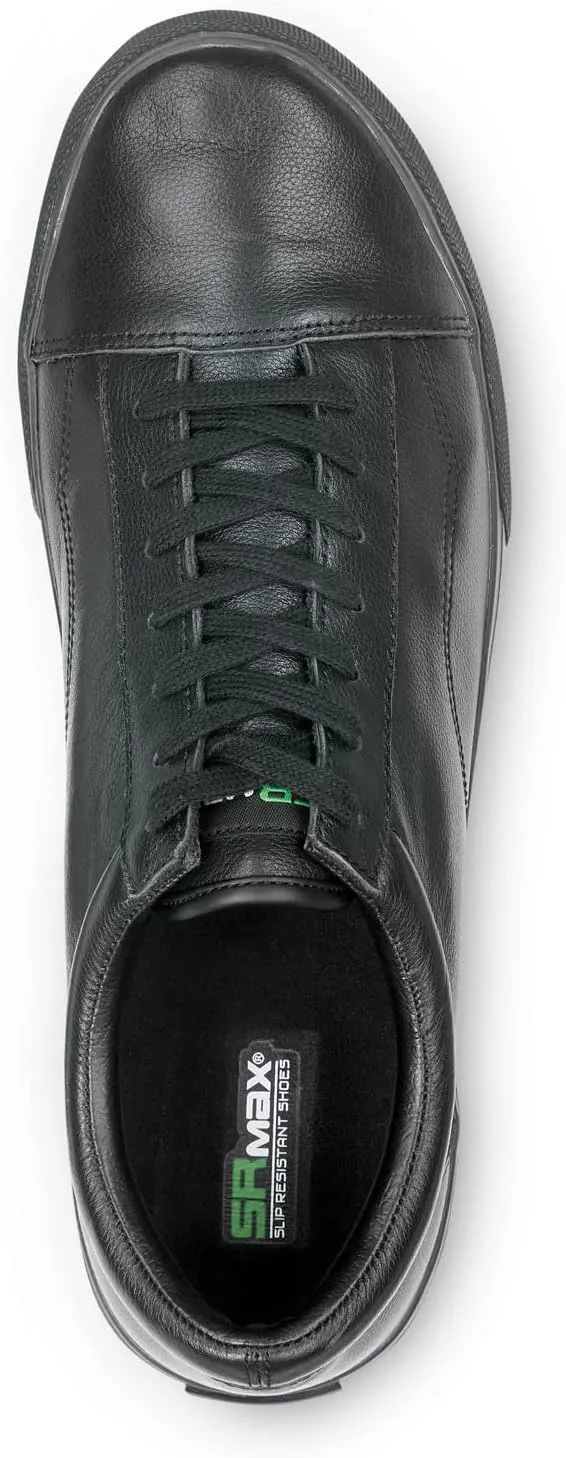 SR Max York, Men's, Black, Skate Style, MaxTrax Slip Resistant, Soft Toe Work Shoe