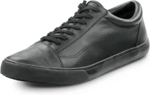 SR Max York, Men's, Black, Skate Style, MaxTrax Slip Resistant, Soft Toe Work Shoe