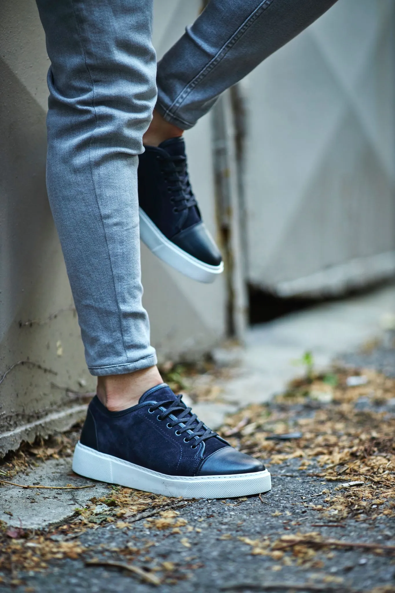 Stanley Navy Blue Eva Sole Sneakers