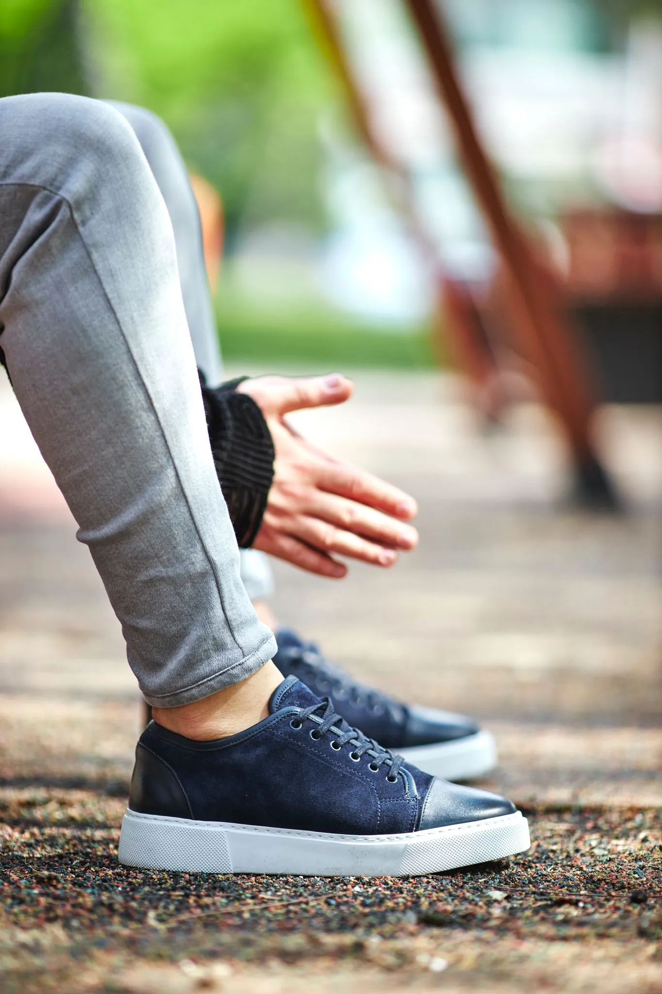 Stanley Navy Blue Eva Sole Sneakers