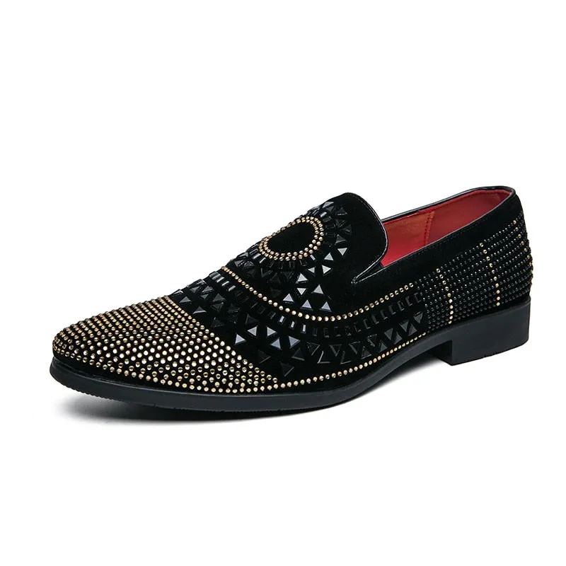 Sun Black Crystal Shoes