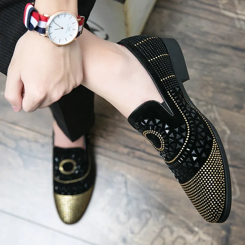 Sun Black Crystal Shoes
