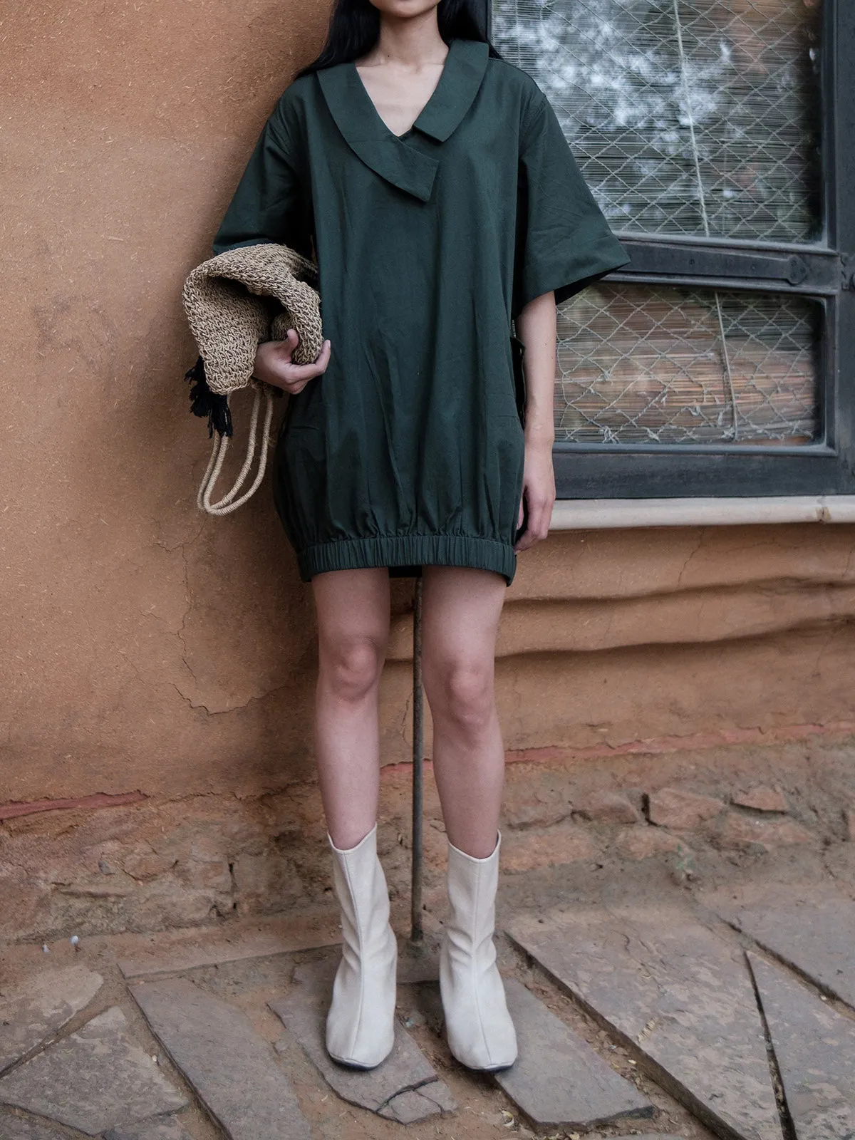 Sydney Shift Dress Deep Green