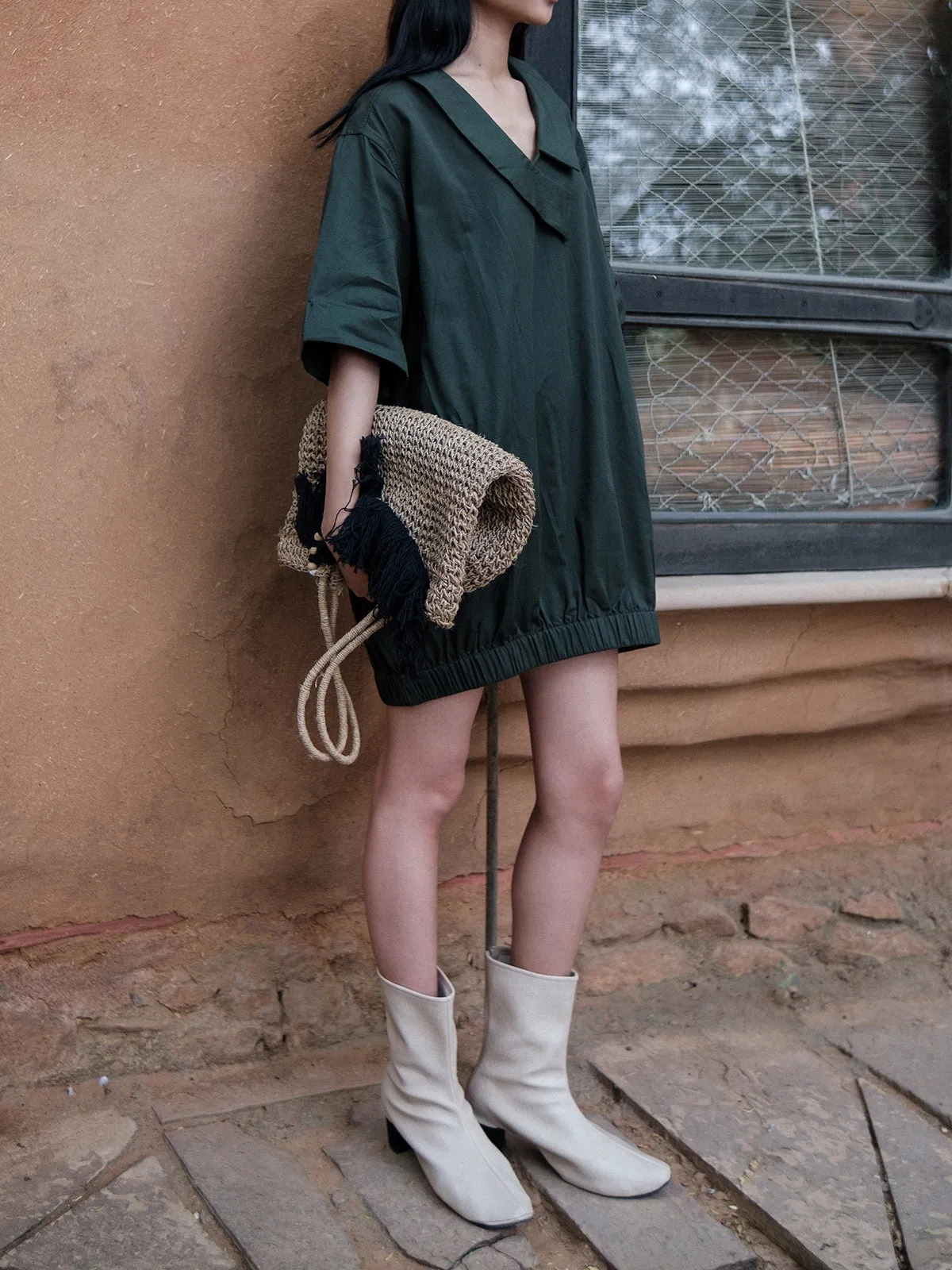 Sydney Shift Dress Deep Green