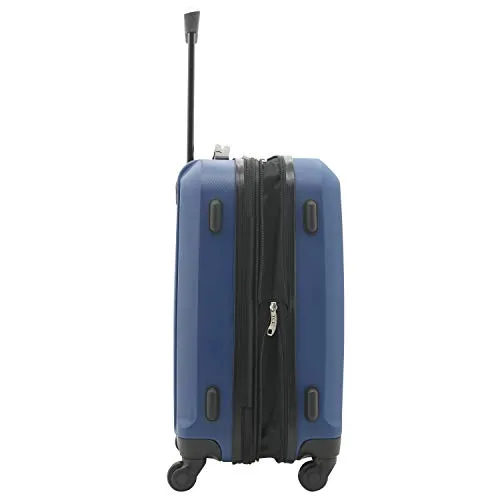 Travelers Club Albany Hardside Expandable Spinner Luggage, Navy Blue, Carry-On 20-Inch