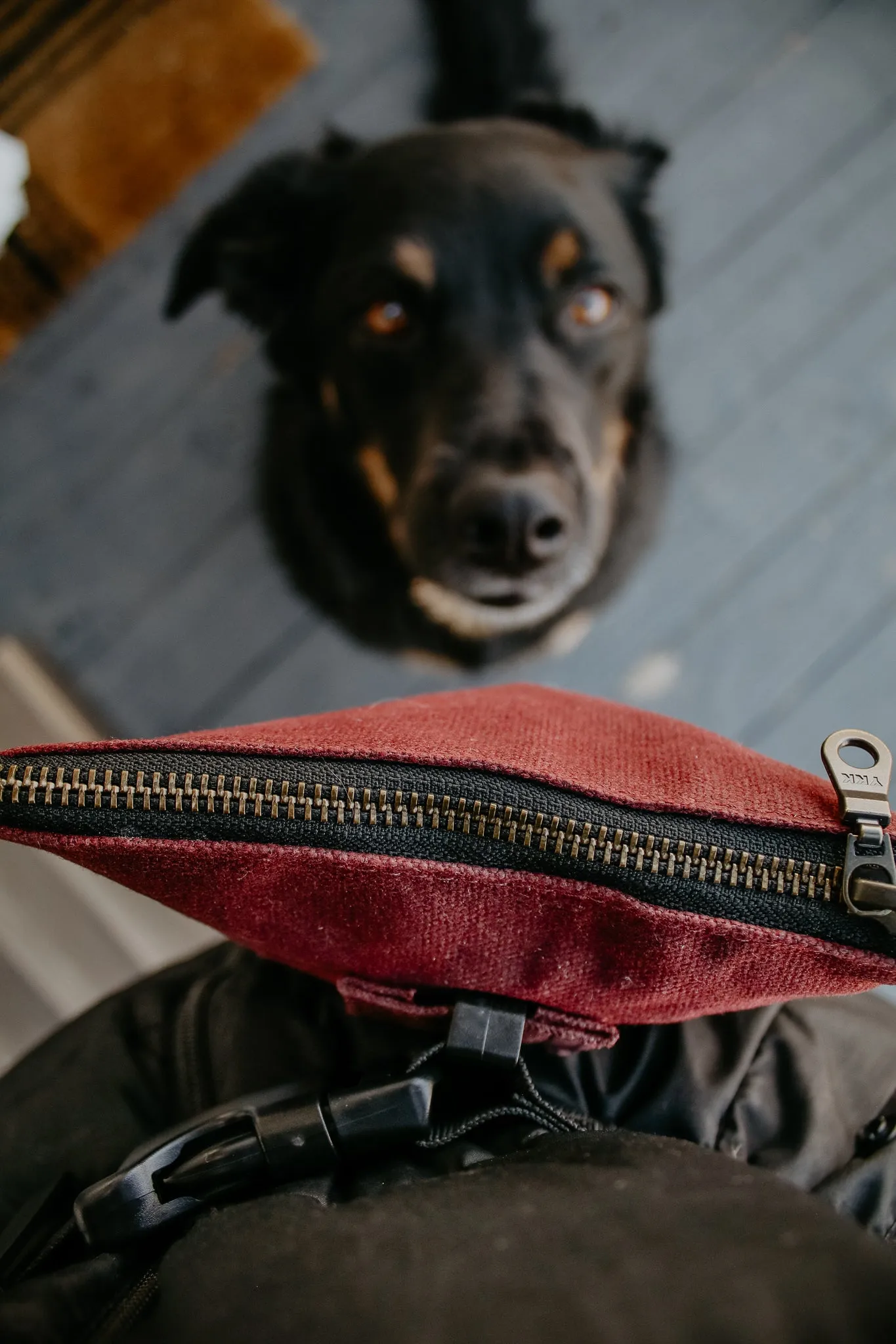 Waxed Canvas Combo Bag Holder - Olive