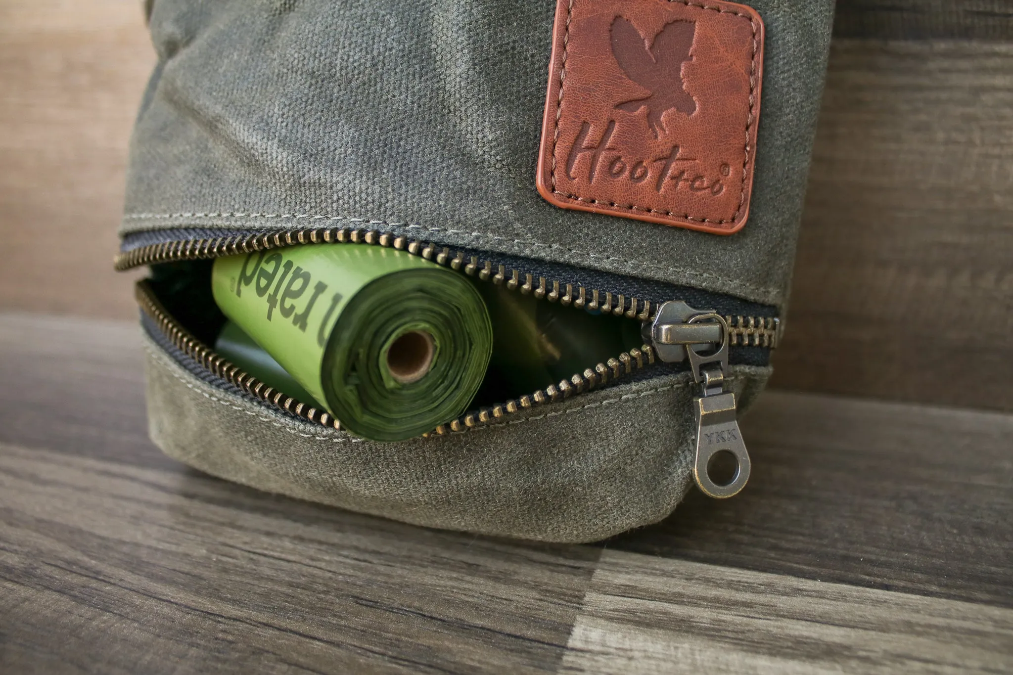 Waxed Canvas Combo Bag Holder - Olive