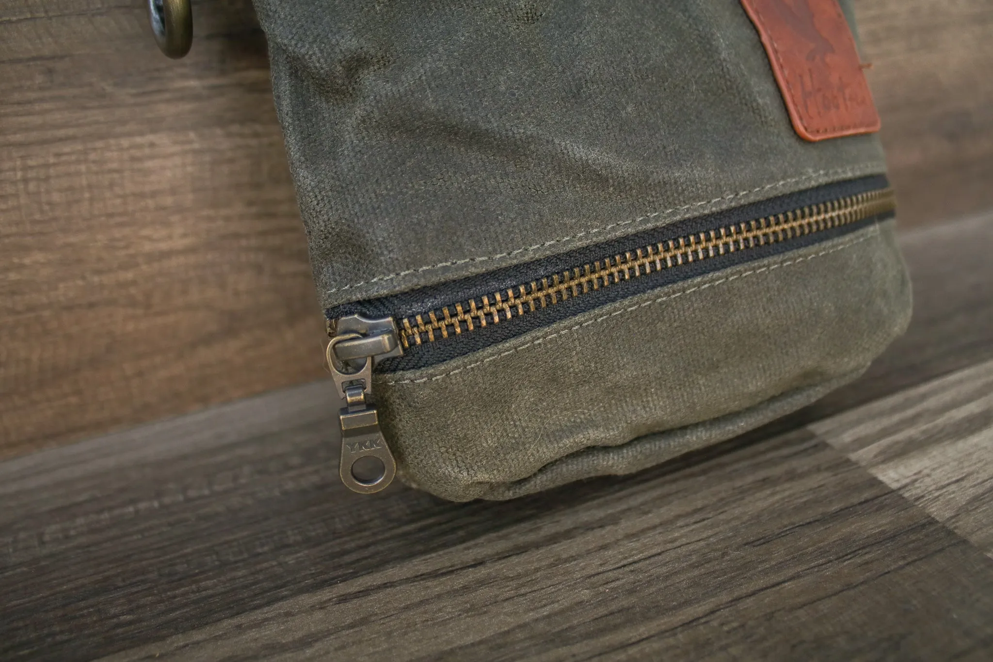 Waxed Canvas Combo Bag Holder - Olive