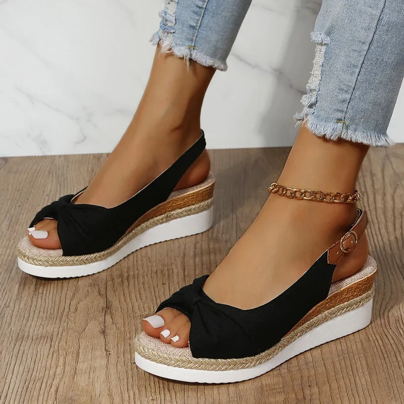 Womens Espadrilles Wedge Sandals