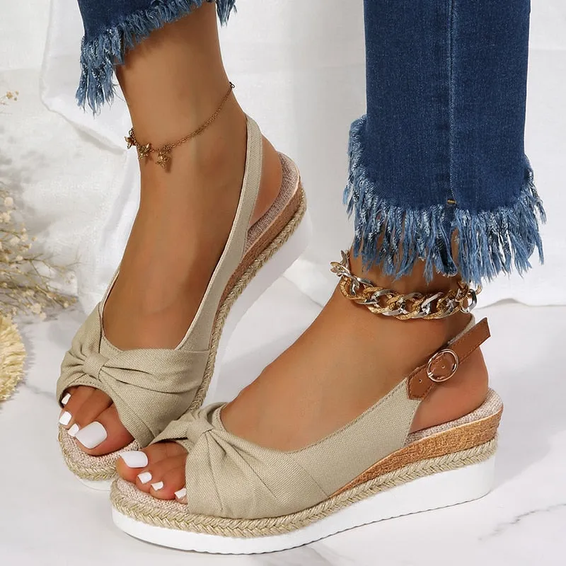 Womens Espadrilles Wedge Sandals