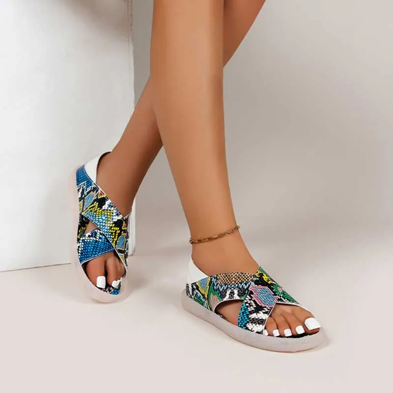 Women's Flat Slide Sanda