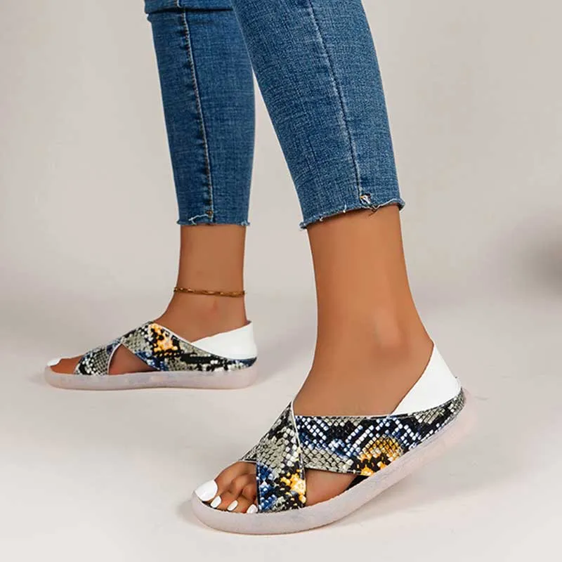 Women's Flat Slide Sanda